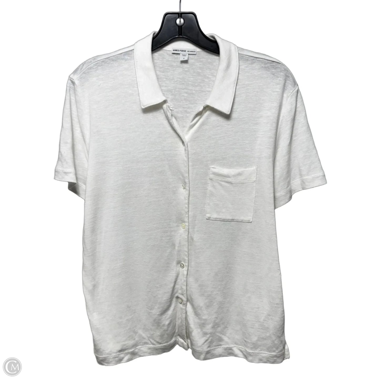 Top Short Sleeve Basic By James Perse In White, Size: M