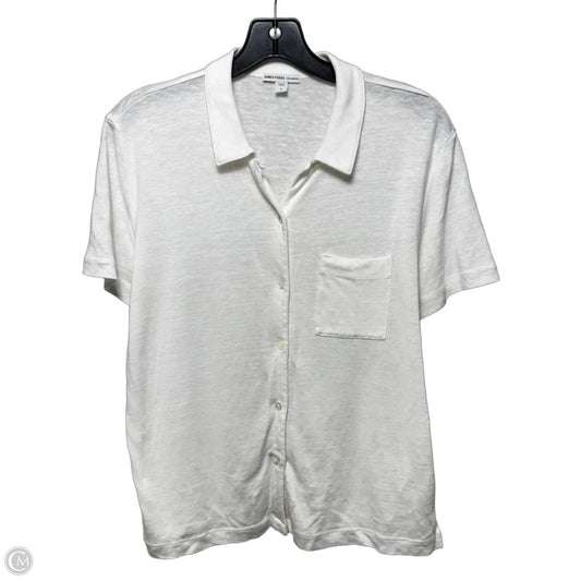 Top Short Sleeve Basic By James Perse In White, Size: M