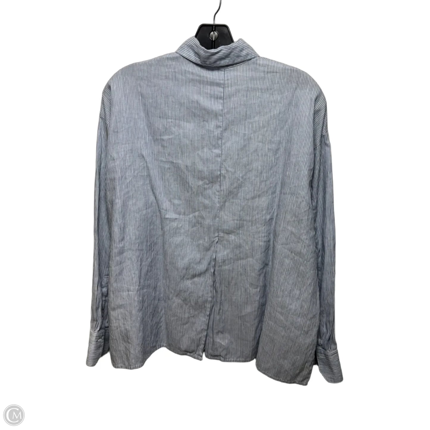 Top Long Sleeve By Vince In Striped Pattern, Size: S