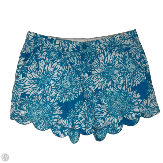 Shorts Designer By Lilly Pulitzer In Blue & White, Size: 4
