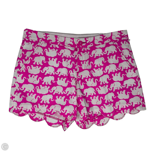 Shorts Designer By Lilly Pulitzer In Pink & White, Size: 4