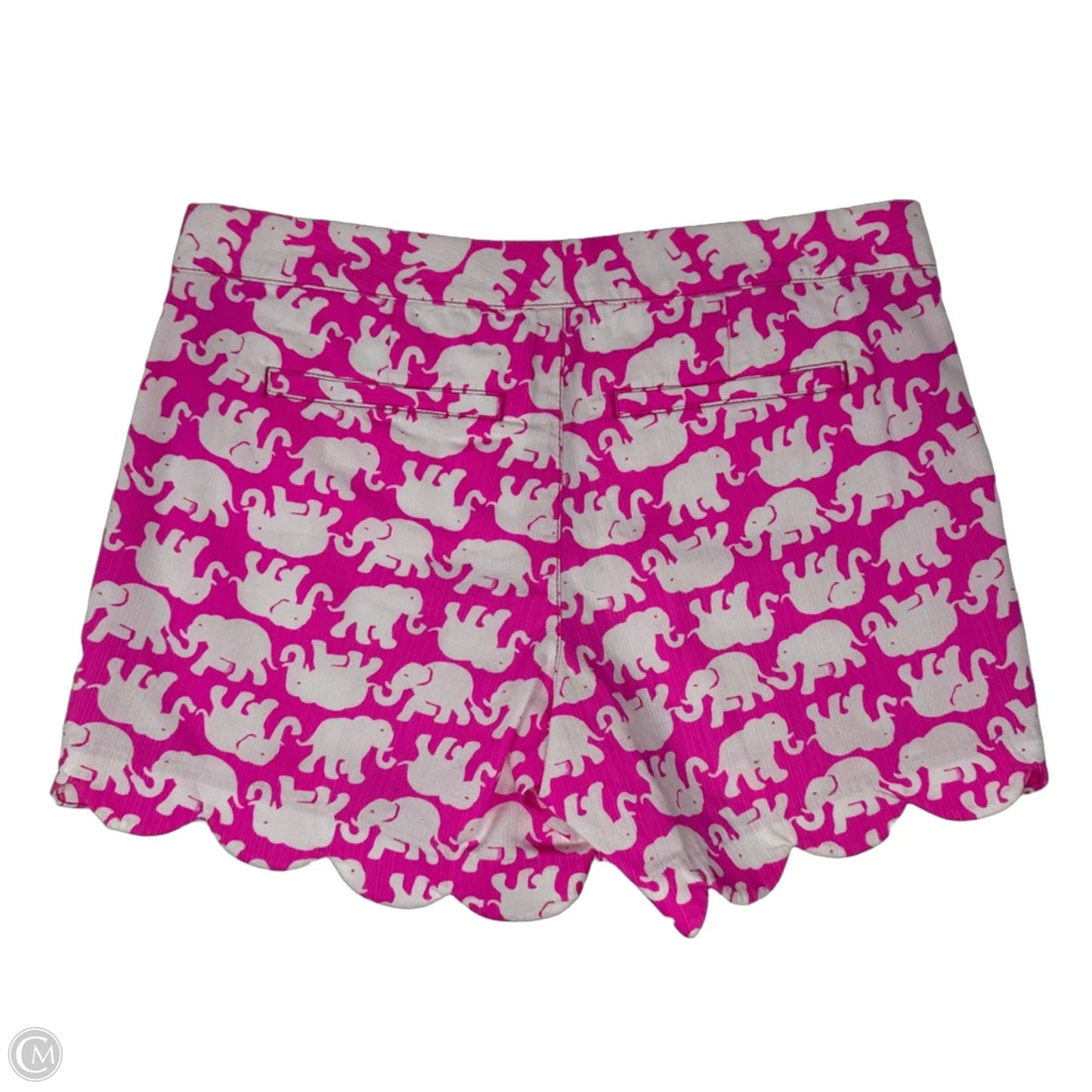 Shorts Designer By Lilly Pulitzer In Pink & White, Size: 4