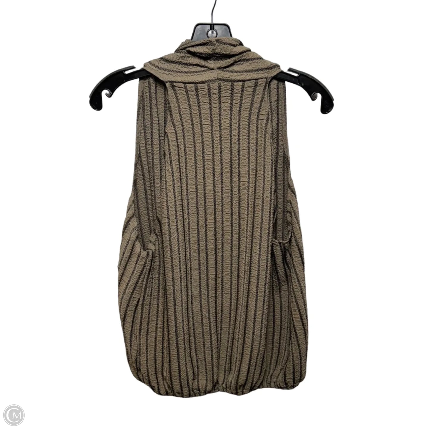 Top Sleeveless By H&m In Striped Pattern, Size: L