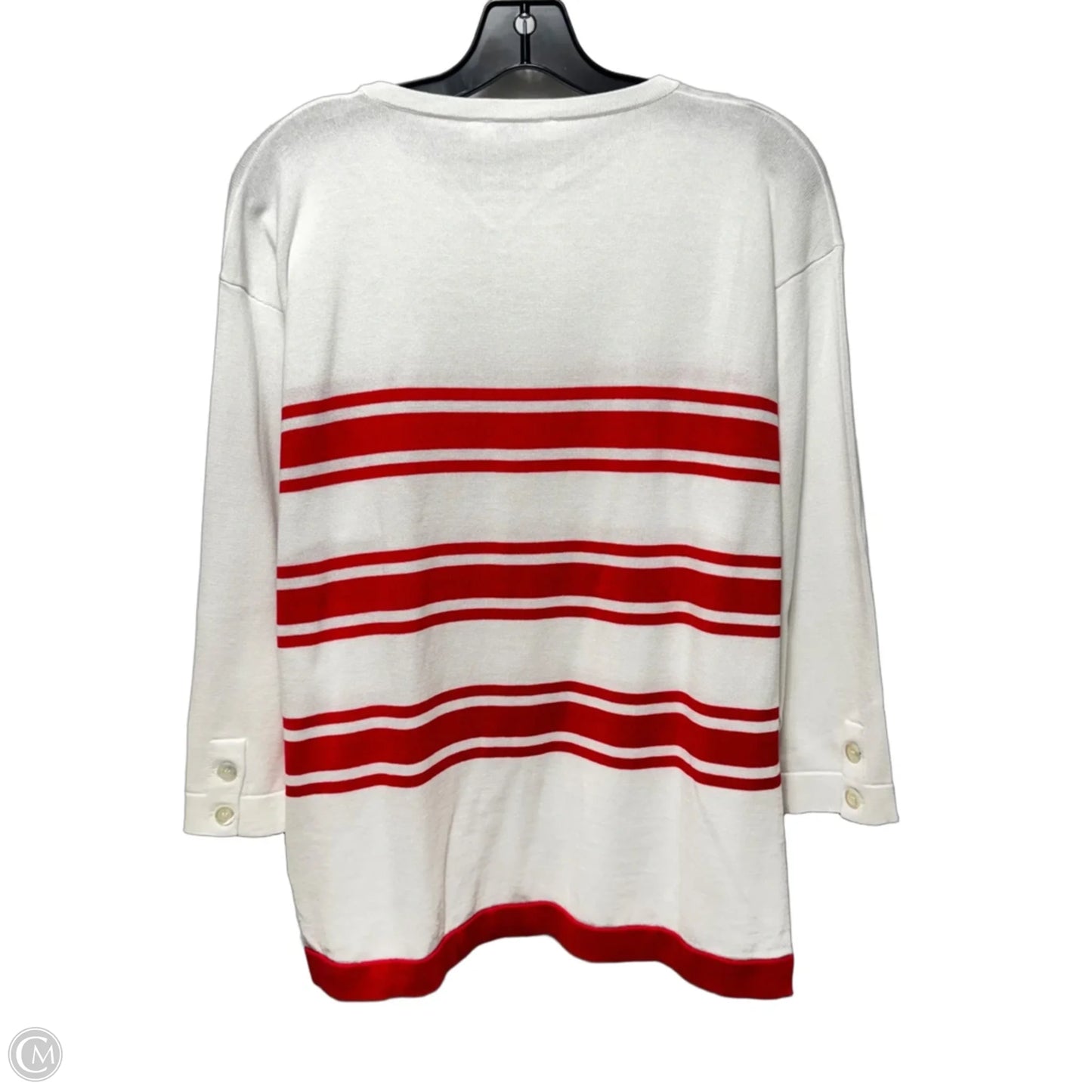 100% Cotton Sweater By Amina Rubinacci In Striped Pattern, Size: M
