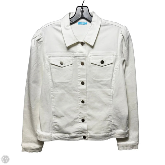 Jacket Denim By J Mclaughlin In White, Size: L