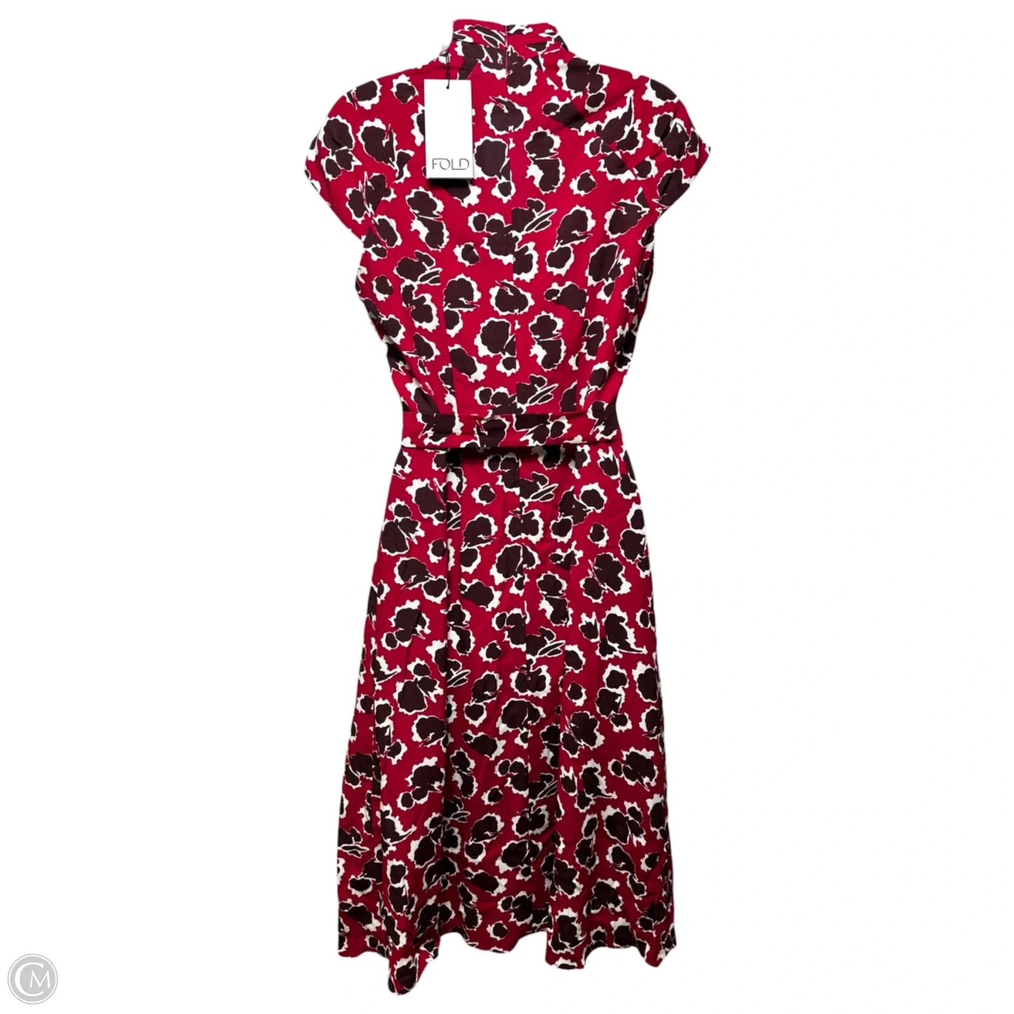 Mirabello Midi Dress By The Fold In Red & White, Size: 6