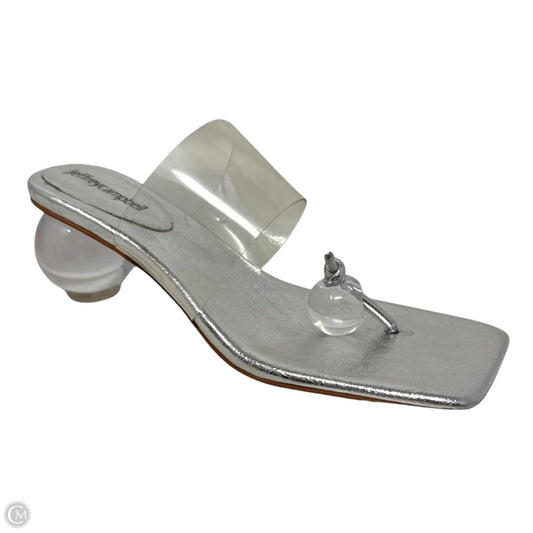 Latus Orb Shoes Heels Kitten By Jeffrey Campbell In Clear, Size: 8