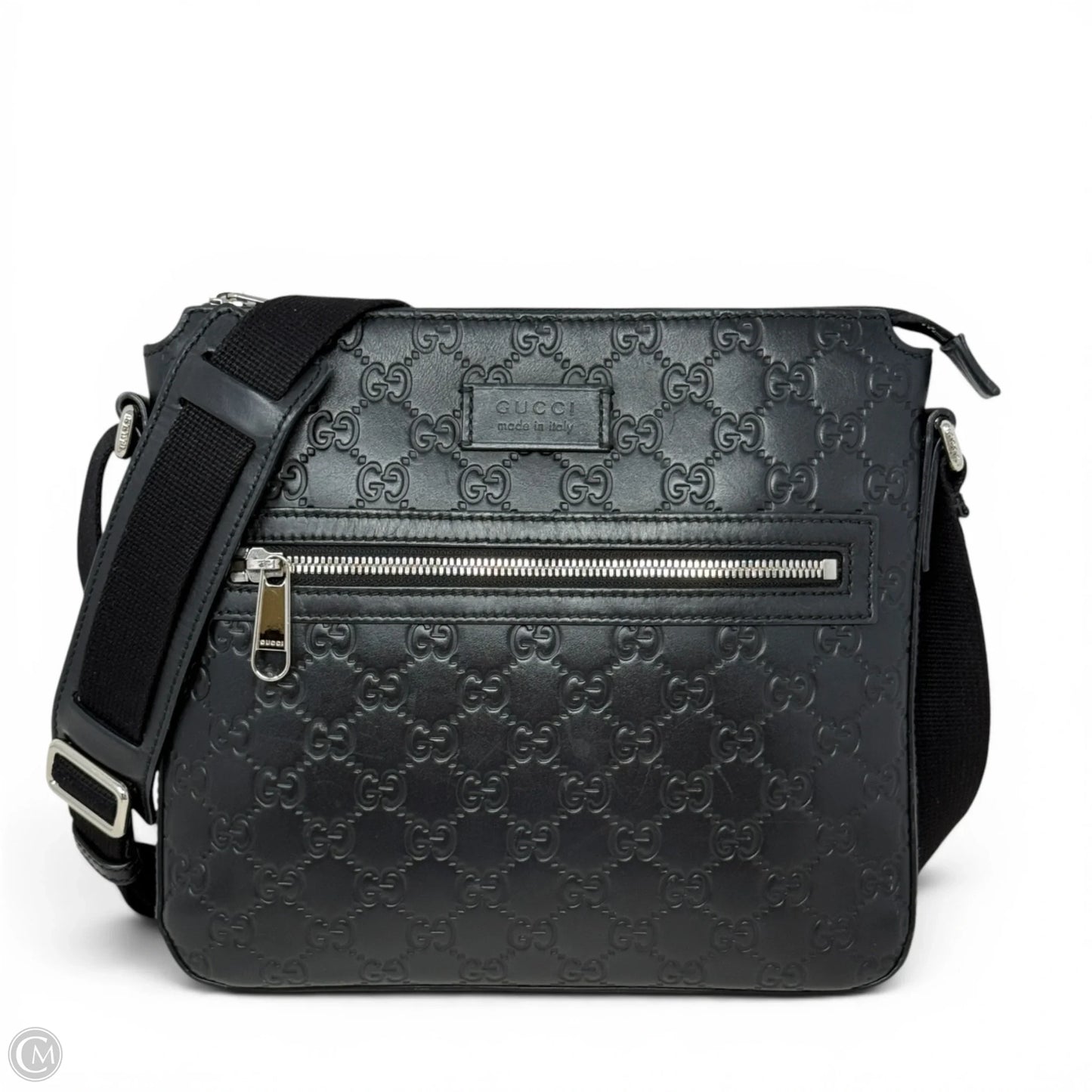 Guccissima Signature Leather Messenger Bag  Luxury Designer By Gucci, Size: Small
