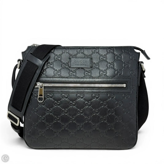 Guccissima Signature Leather Messenger Bag  Luxury Designer By Gucci, Size: Small