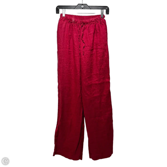 Pants Linen By AEXAE In Red, Size: S