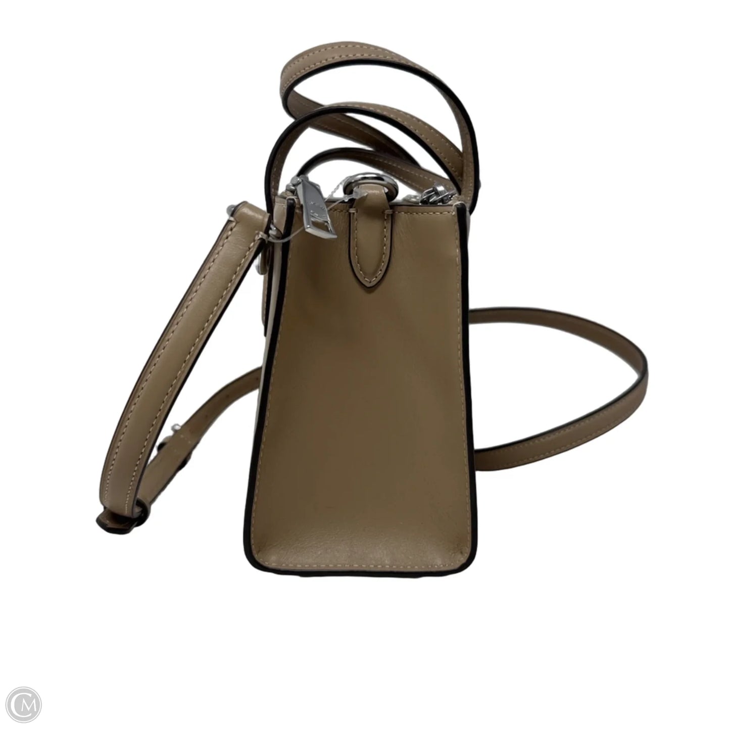 Nina Leather Tote Designer By Coach, Size: Small