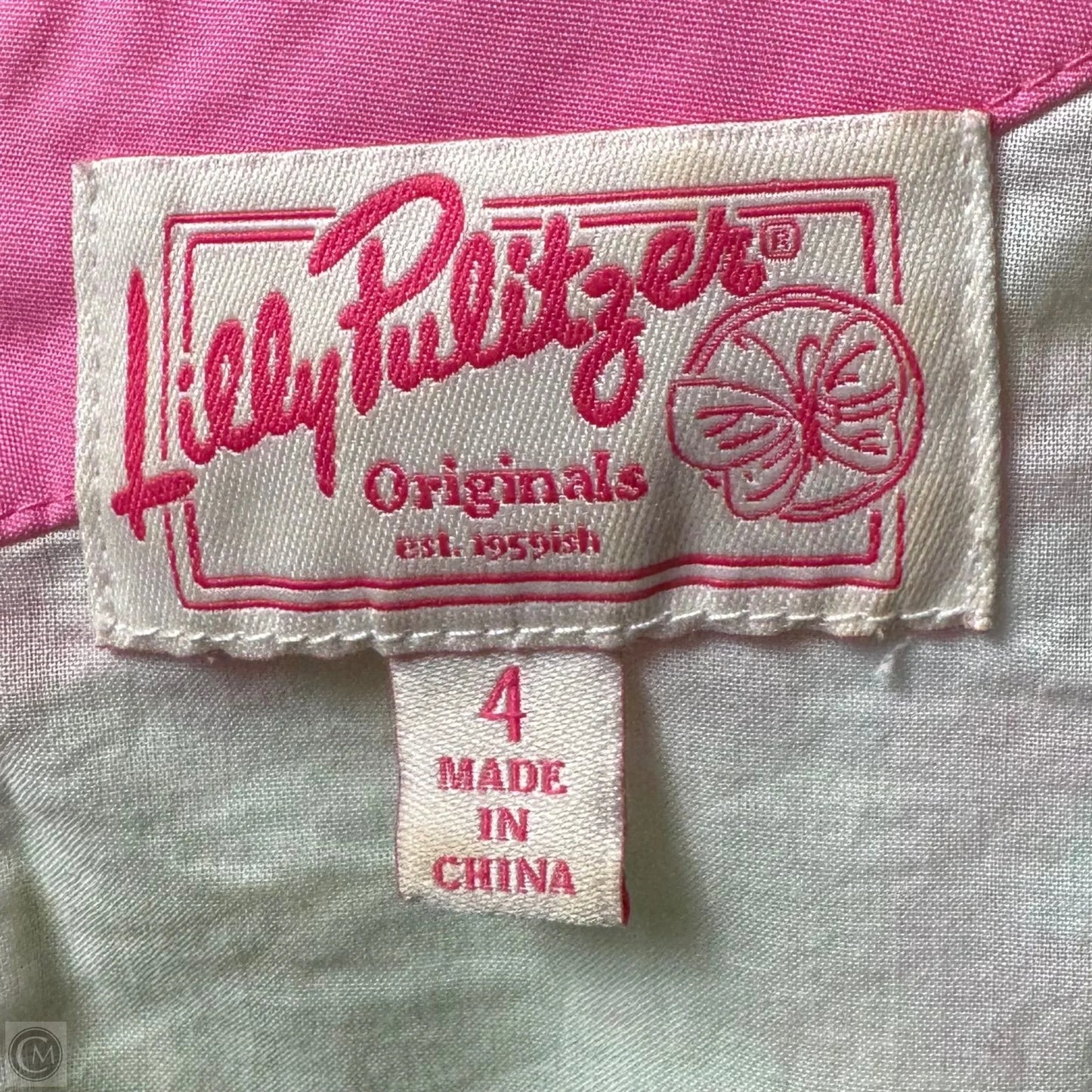 Originals Shift Dress Designer By Lilly Pulitzer In Green & Pink, Size: 4