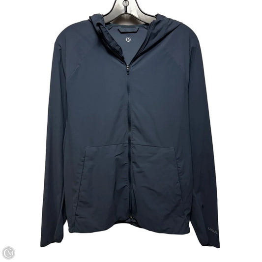 Jacket Windbreaker By Lululemon In Navy, Size: M