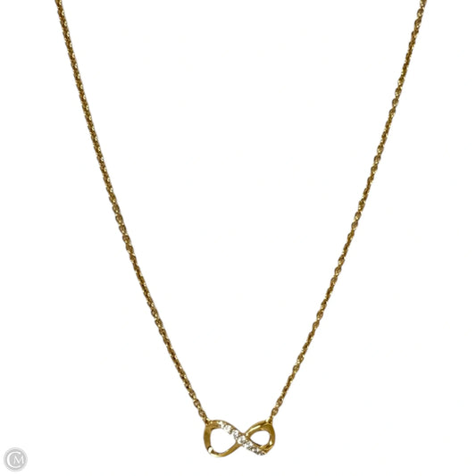 Sparkling Pavé CZ Infinity Collier Necklace In 14K Gold Over Sterling Silver By Pandora