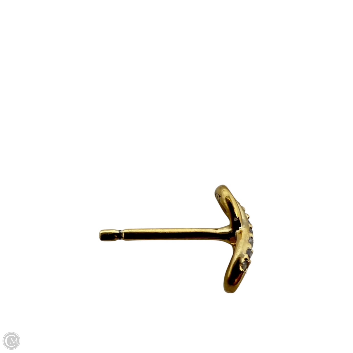 Sparkling Infinity Pavé CZ Stud Earrings In 14k Gold Over Sterling Silver By Pandora