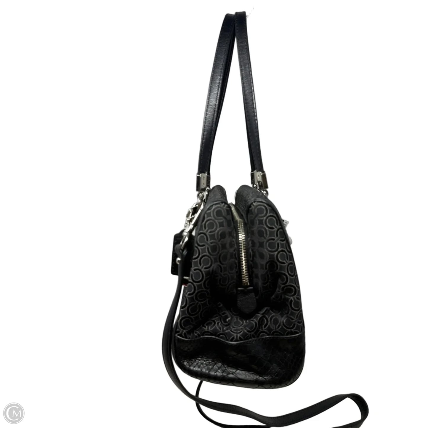 Vintage Madison Madeline East West Op Art Satchel Designer By Coach, Size: Medium
