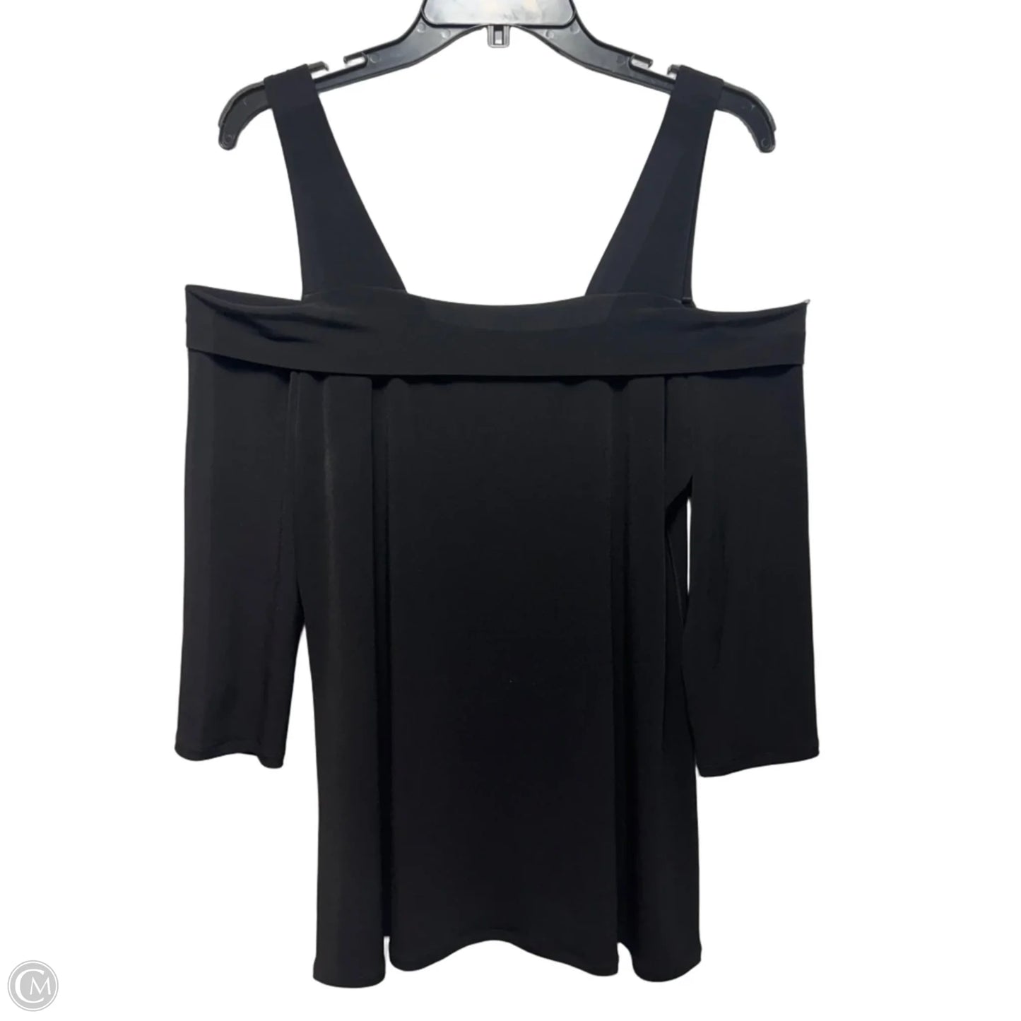 Off Shoulder Top 3/4 Sleeve By Eva Varro In Black, Size: Xl