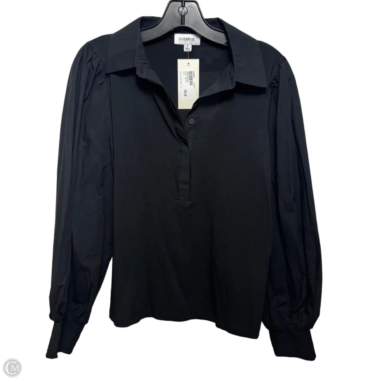 Nelly Top Long Sleeve By Evereve In Black, Size: S