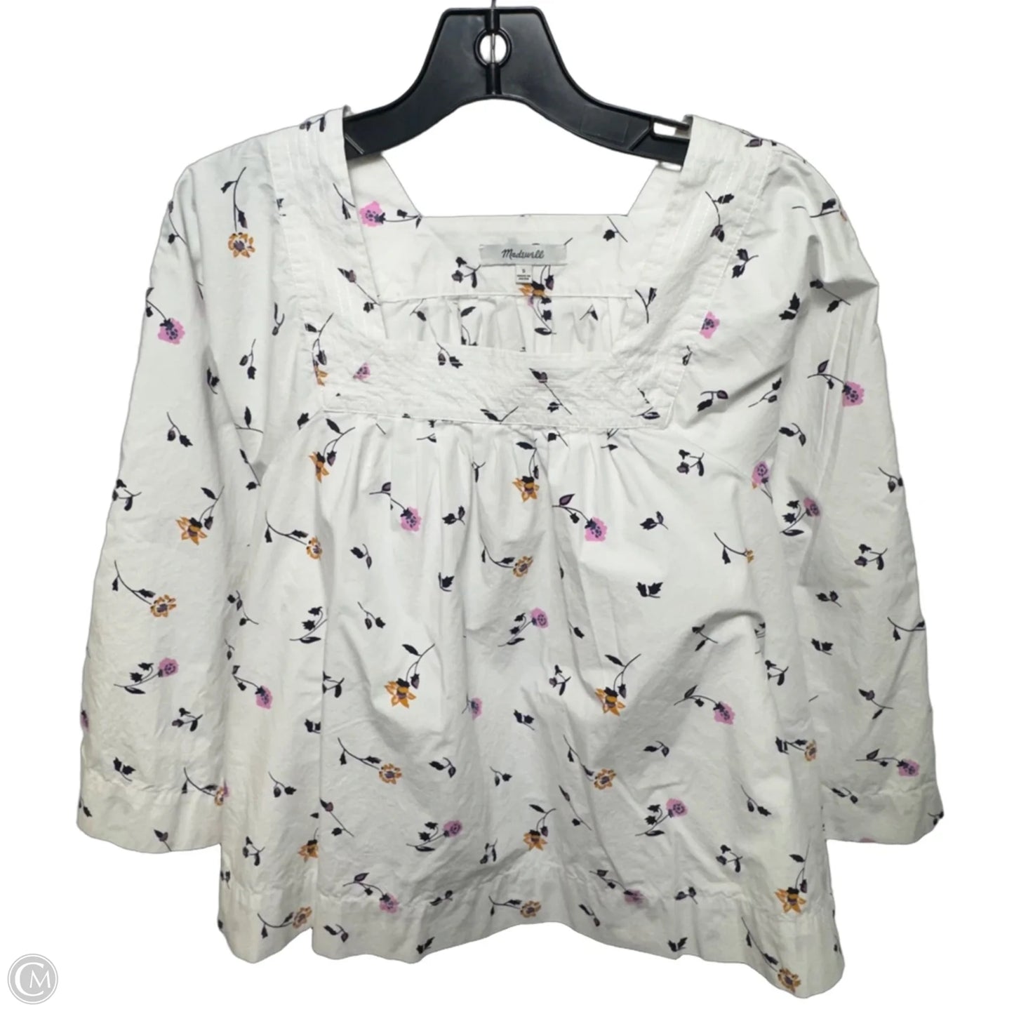 Top Long Sleeve By Madewell In Floral Print, Size: S
