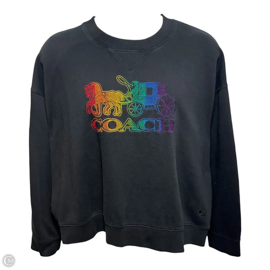 Rainbow Horse And Carriage Crewneck Sweatshirt Designer By Coach In Multi-colored, Size: Xl