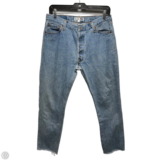 Jeans Straight By Re/Done x Levis In Blue Denim, Size: 4/27