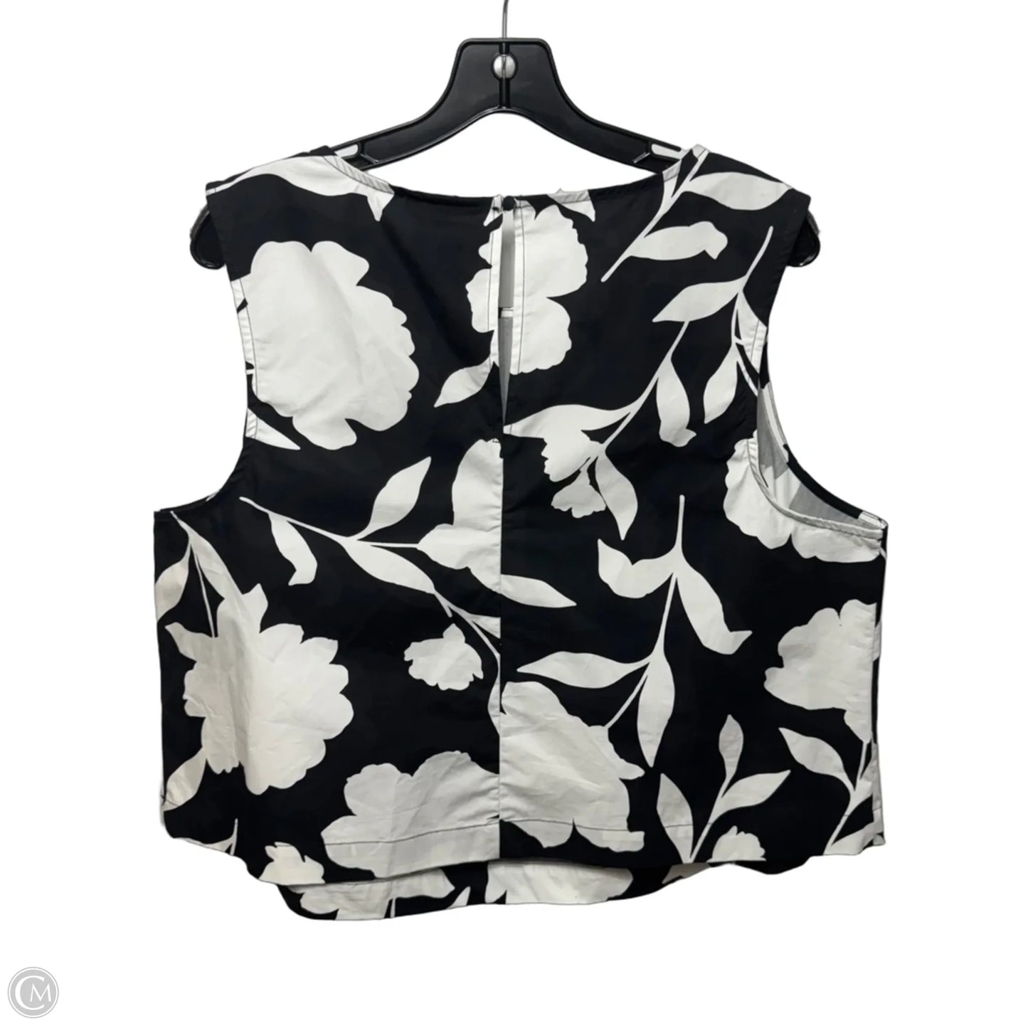 Top Sleeveless By Kate Spade For Target In Black & White, Size: Xxl