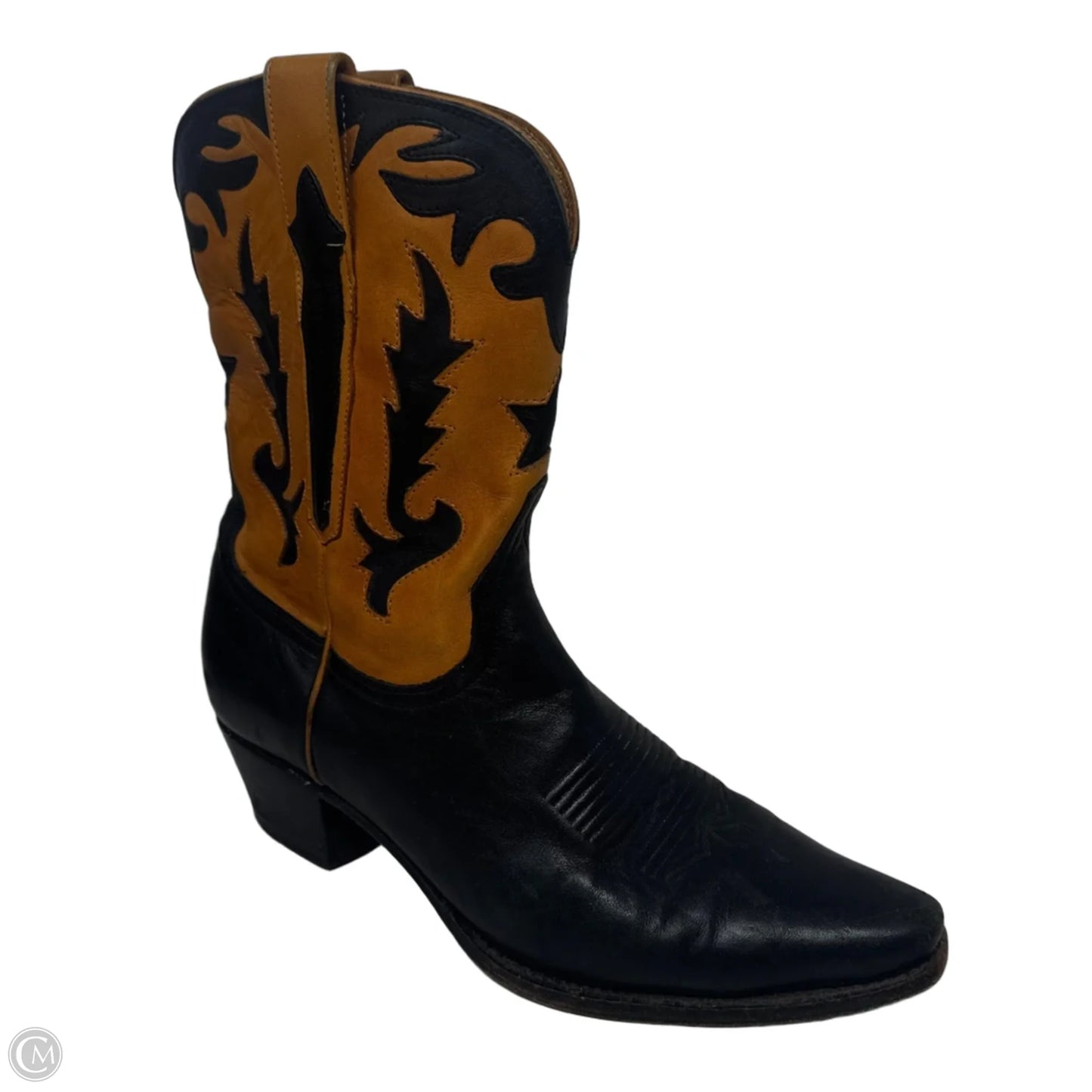 Boots Western By Charlie 1 House by Lucchese In Black & Brown, Size: 8