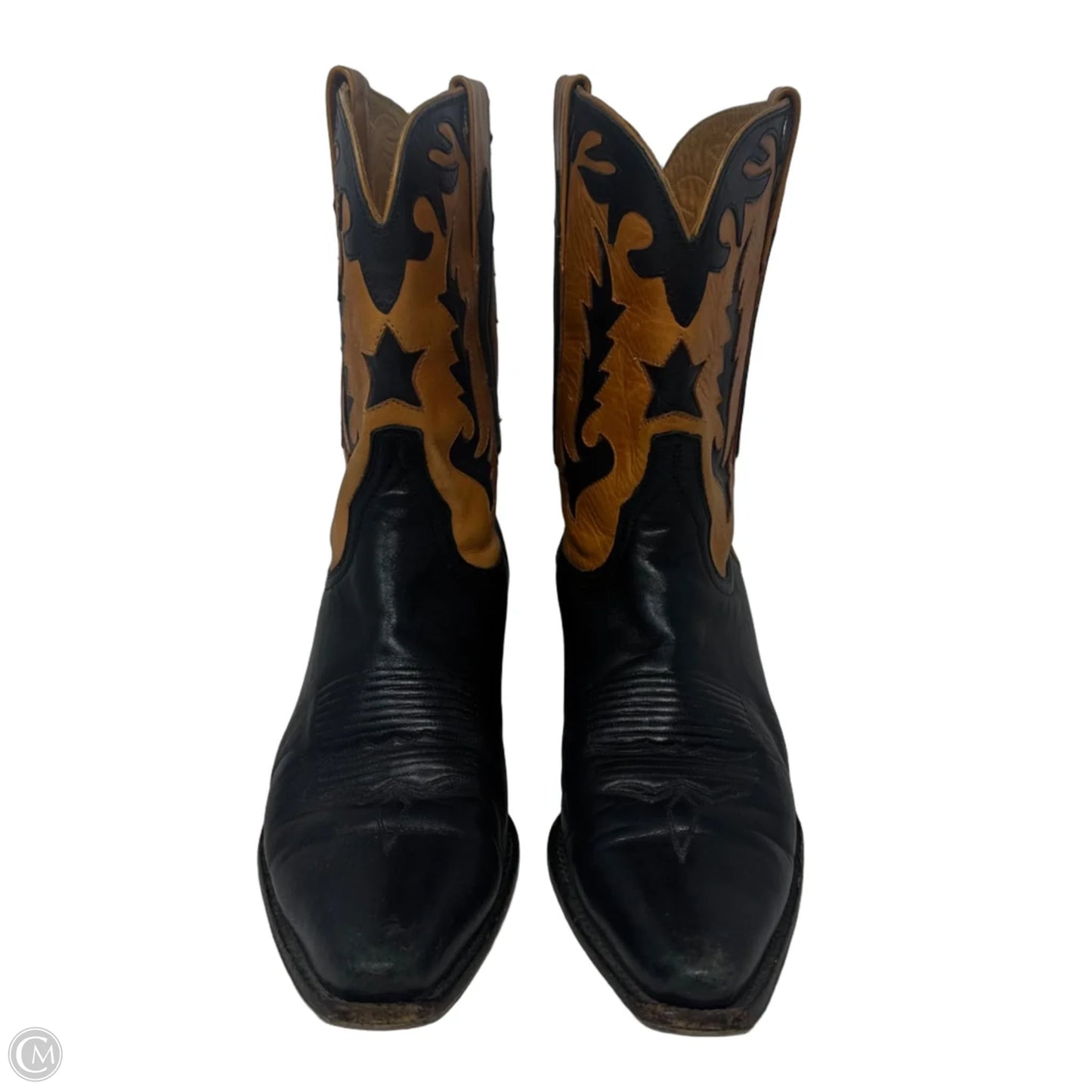 Boots Western By Charlie 1 House by Lucchese In Black & Brown, Size: 8