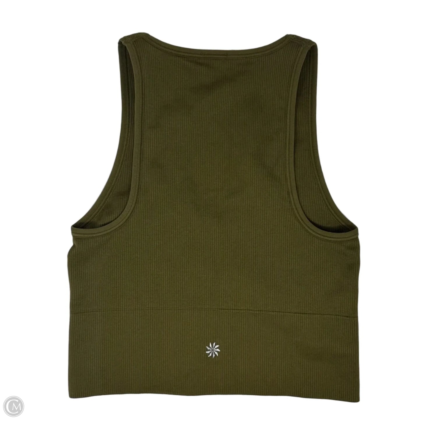 Aurora Seamless Crop Athletic Tank Top By Athleta In Green, Size: Xs