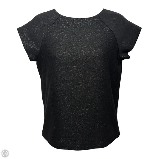 Raglan Cap Sleeve Metallic Top Designer By Alice + Olivia In Black, Size: XS (estimated)