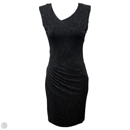 Annabelle Metallic Sheath Dress Designer By Alice + Olivia In Black & Silver, Size: XS (estimated)