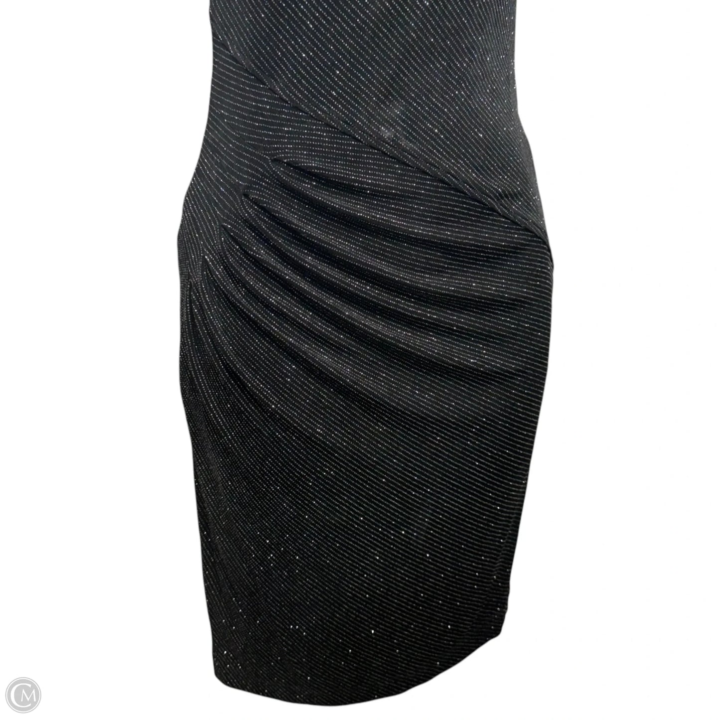 Annabelle Metallic Sheath Dress Designer By Alice + Olivia In Black & Silver, Size: XS (estimated)