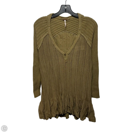 Sweater By Free People In Green, Size: Xs