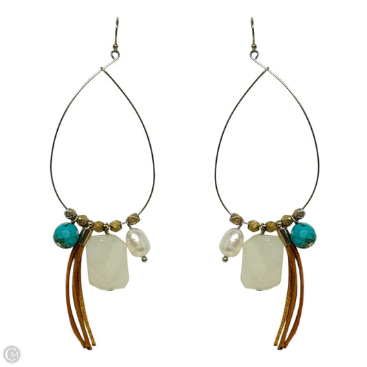 Tassel & Bead Teardrop Dangle Earrings