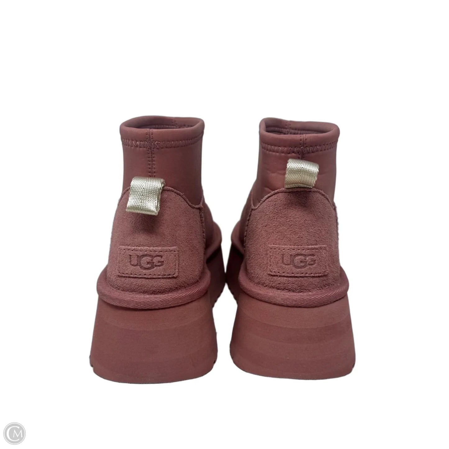 Mini Dipper Leg Warmer Boots Designer By Ugg In Pink, Size: 6
