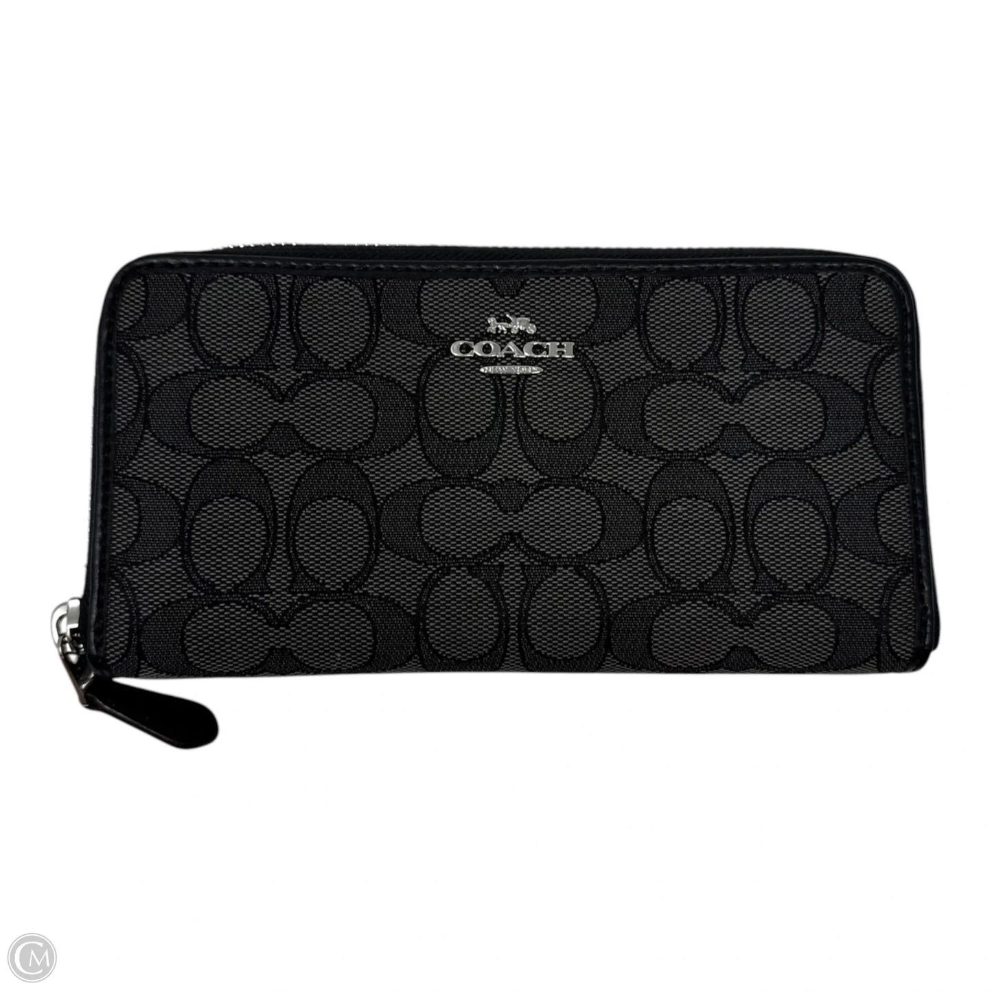 Signature Zip Around Wallet Designer By Coach, Size: Large