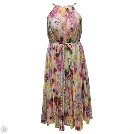 Chiffon Dress Casual Maxi By Chicwish In Floral Print, Size: M