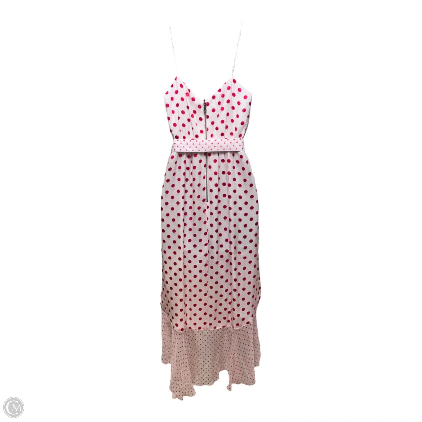 Mable Faux-Wrap Polka-Dot Midi Dress Designer By Alice + Olivia In Polkadot Pattern, Size: 2