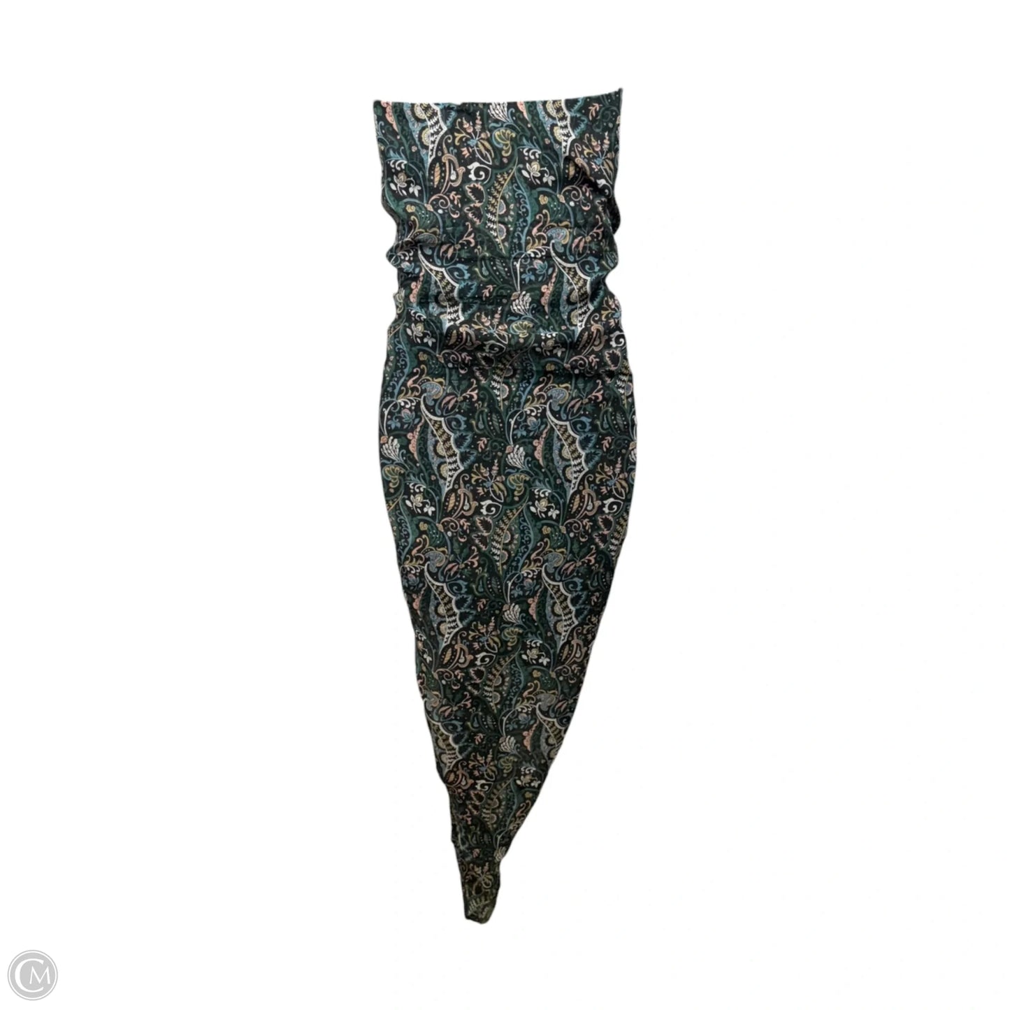 Peyton Strapless Ruched Silk Dress By Veronica Beard In Paisley Print, Size: 2