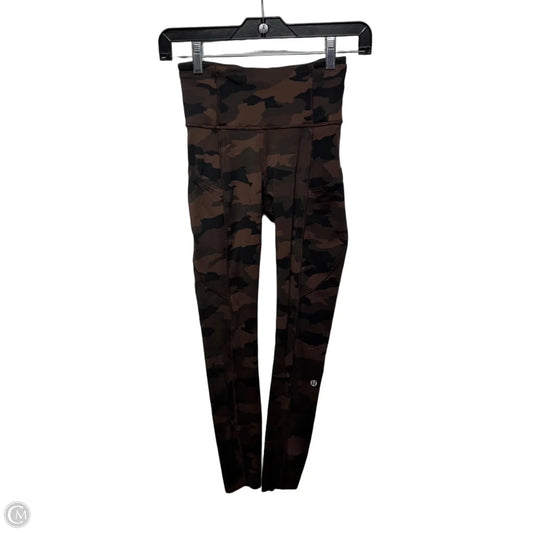 Athletic Leggings By Lululemon In Camouflage Print, Size: 2