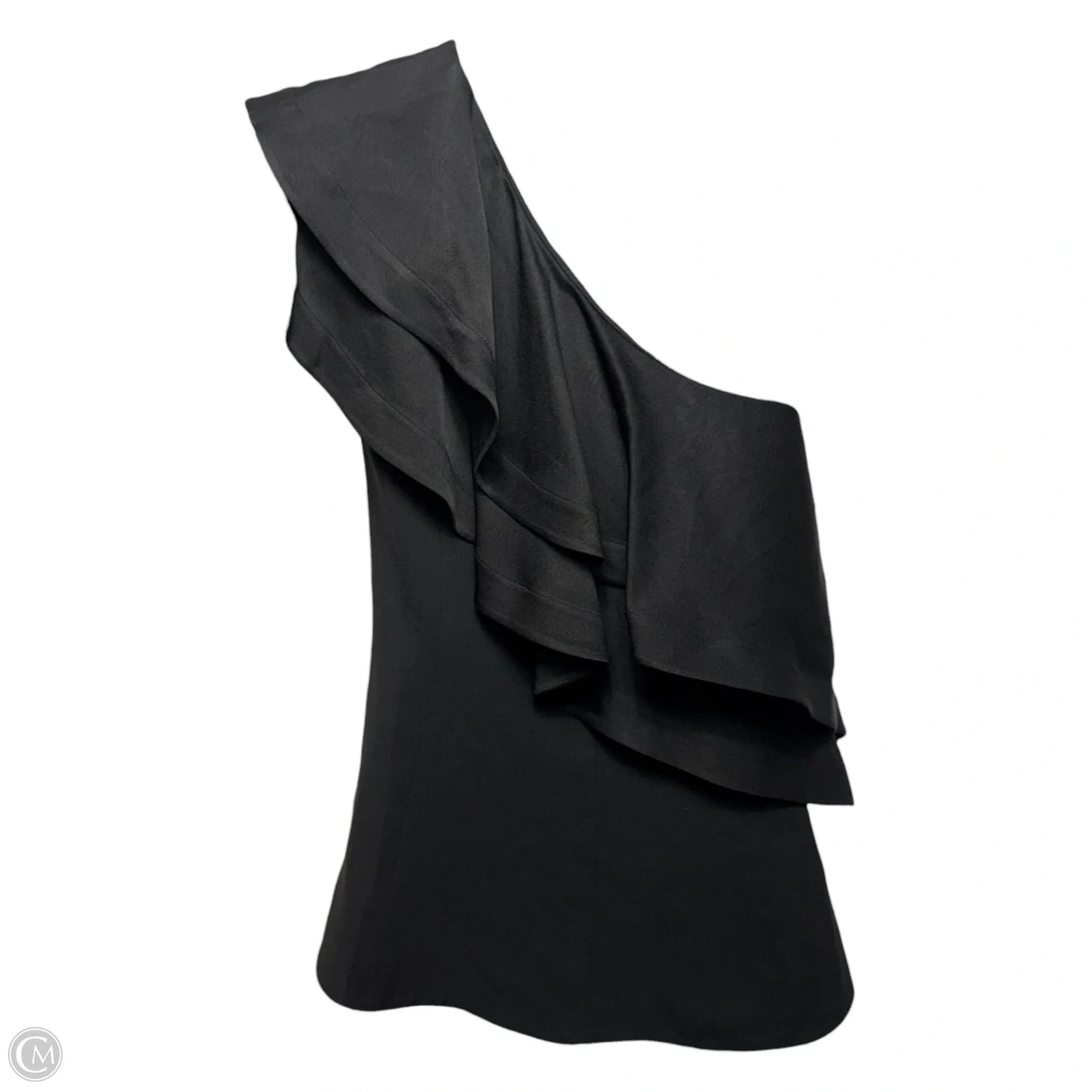 Ruffled One-Shoulder Blouse Luxury Designer By 3.1 Phillip Lim In Black, Size: 2