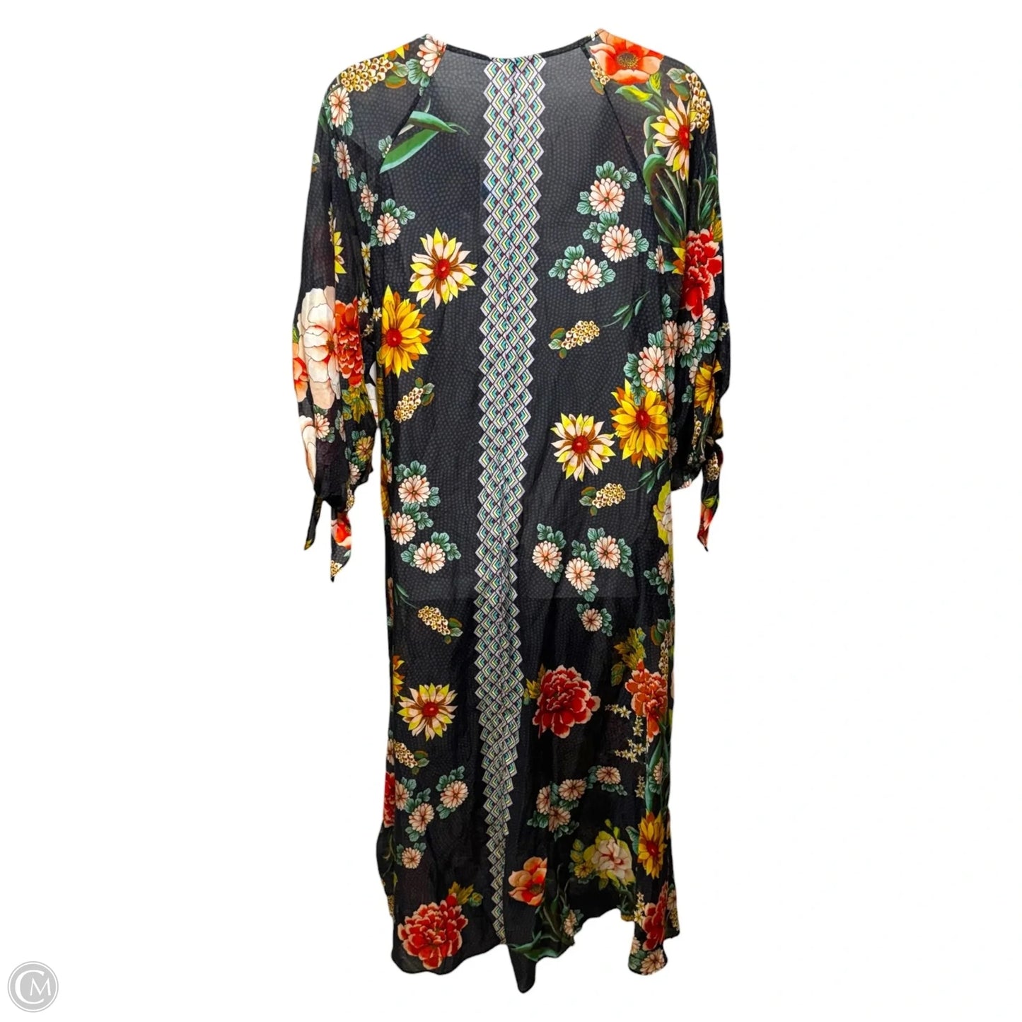 Women’s Floral Border Long Dress By Johnny Was In Floral Print, Size: 1X