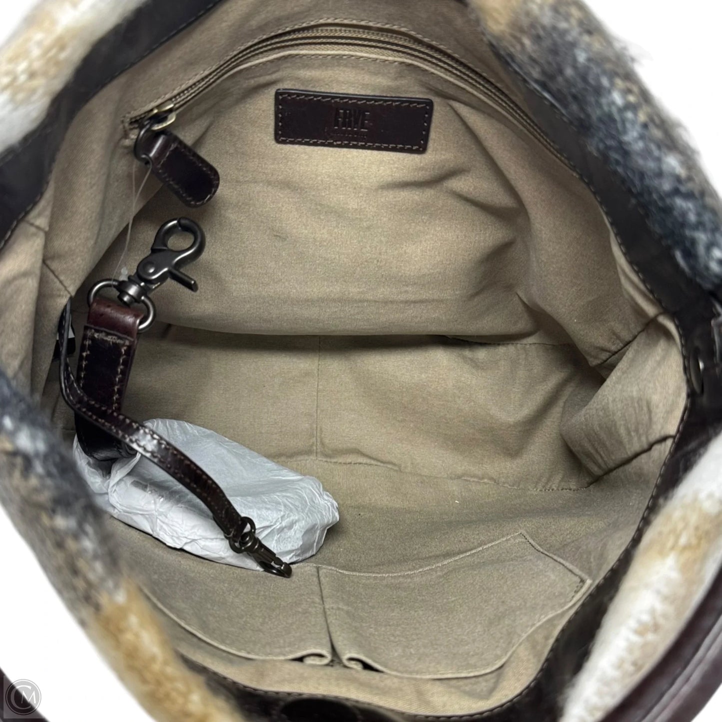 Melissa Blanket Hobo Handbag Designer By Frye, Size: Large