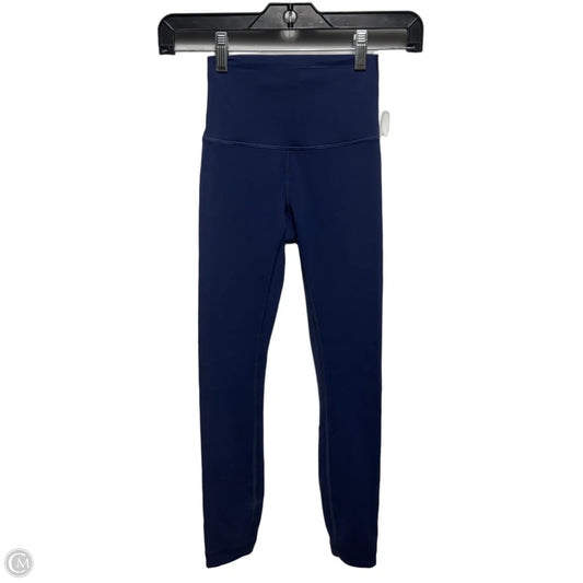 Athletic Leggings By Lululemon In Navy, Size: 0