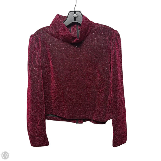 Long Sleeve Mod Top By Buru In Red, Size: Xs