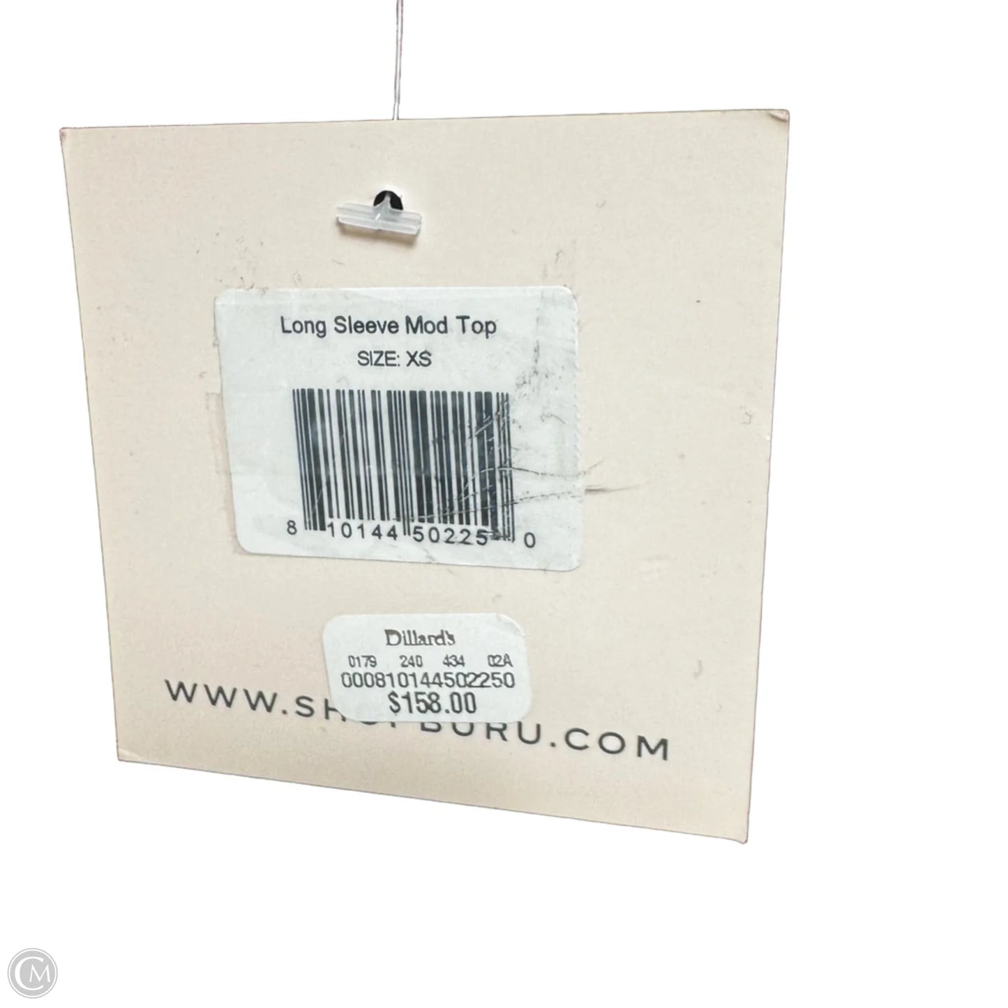 Long Sleeve Mod Top By Buru In Red, Size: Xs
