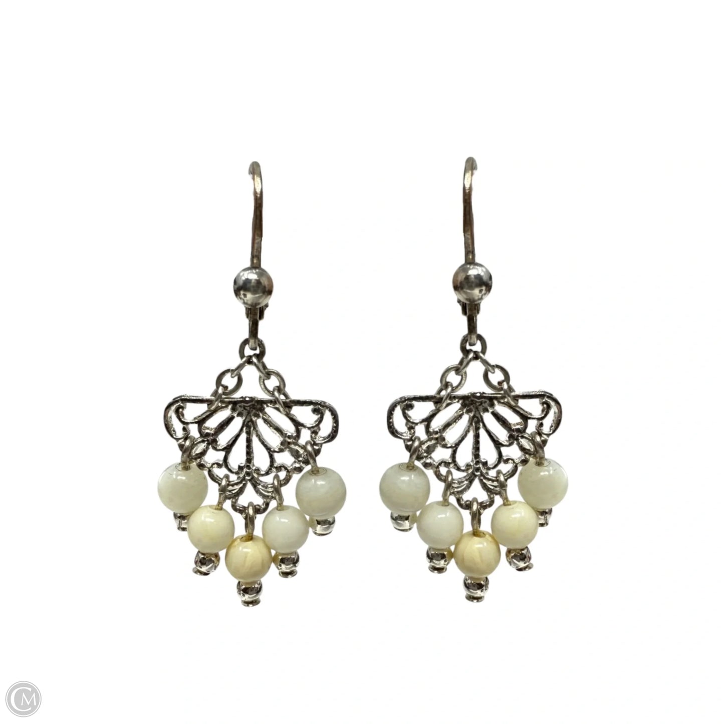 Filigree Beaded Chandelier Earrings