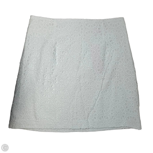 Izzy Skirt Beach Paradise Eyelet Designer By Lilly Pulitzer In Resort White, Size: 8