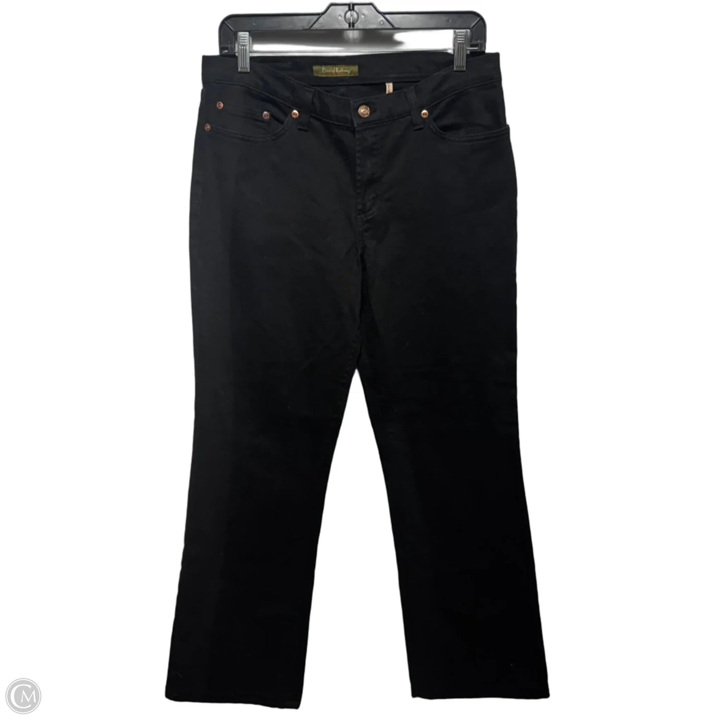 Lauren Jeans Straight By David Kahn In Black, Size: 10