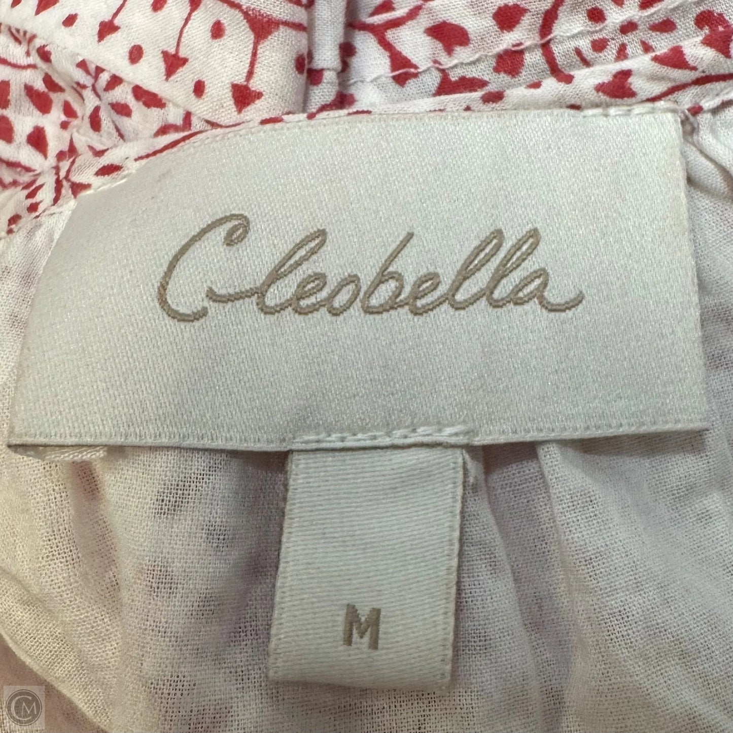 Jaya Mini Dress By Cleobella In Red & White Paisley Ditzy Print, Size: M